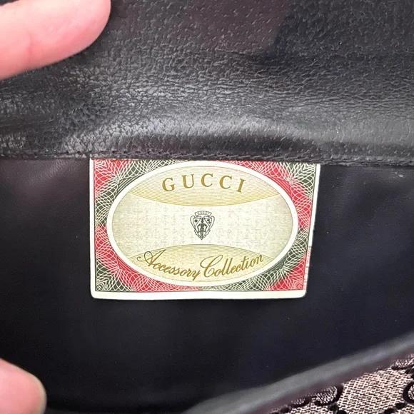 Gucci Vintage Long Wallet Accessory Collection Black Leather Trim/Interior - Picture 3 of 8